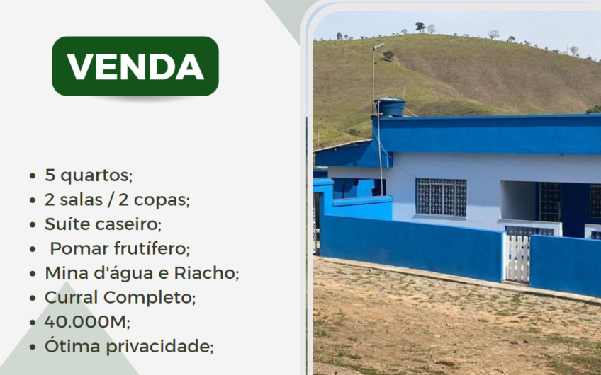 Sitio -1.5 Km do asfalto, 3.0 Km da BR 040