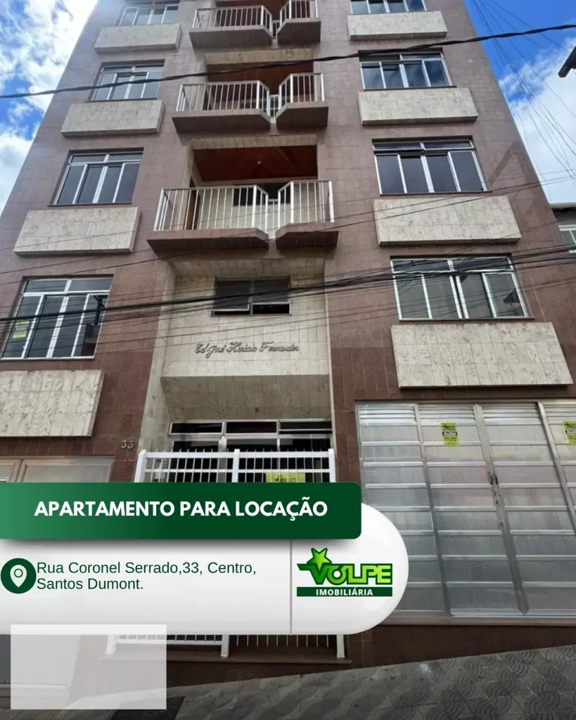 Apartamento para locação, Centro, Santos Dumont, MG