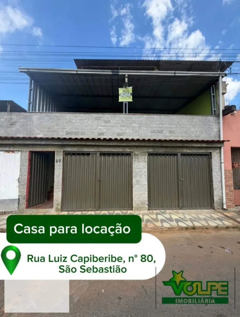 Casa para locação, São Sebastião, Santos Dumont, MG